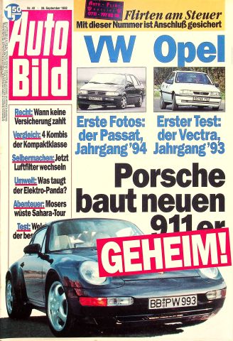Deckblatt Auto Bild (40/1992)